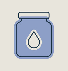 Glass Jar With Milk Icon