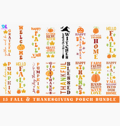 Retro Fall Porch Sign Bundle