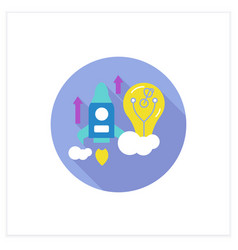 Breakthrough Innovation Flat Icon