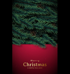 Christmas Stories Template With Pine Branches