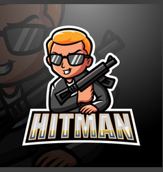 Mafia Hitman Mascot Esport Logo Design