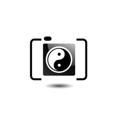 Digital Camera- Photography Logo With Ying Yang