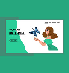 Girl Woman Butterfly