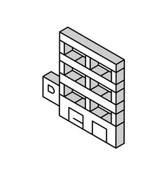 Parking Building Isometric Icon