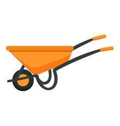 Wheelbarrow Icon Cartoon Farm Tool