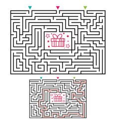 Rectangular Maze Labyrinth Game For Kids