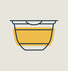 Yogurt Cup Plastic Container Icon