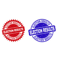 Election Results Round And Rosette Watermarks