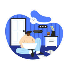 Freelancer Working At Home Concept