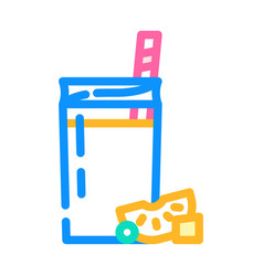 Frozen Fruit Smoothie Drink Color Icon