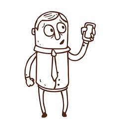 Hand Drawn Iphone Man