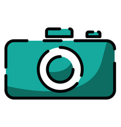 Mobile Photo Camera On A White Background