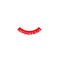 Indonesian Flag Red And White Geometric Symbol