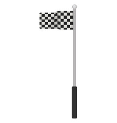 Race Flag On A White Background