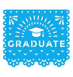 Graduate Papel Picado Papercut Garland