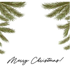 Merry Christmas Card Frame With Copy Space