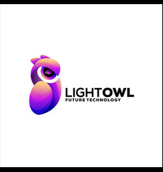 Owl Colorful Gradient Logo Design