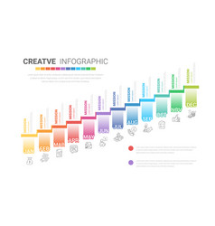 Timeline Presentation For 12 Months