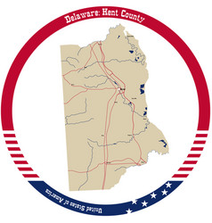 Map Of Kent County In Delaware Usa