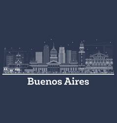 Outline Buenos Aires Argentina City Skyline