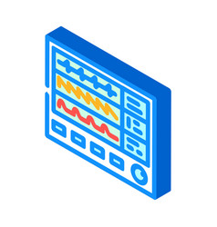 Vital Signs Monitor Ambulance Isometric Icon