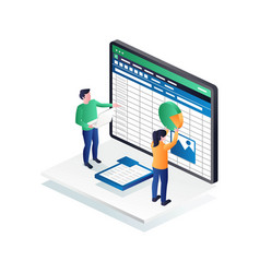 A Couple Is Editing Table In Excel