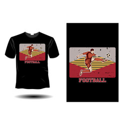 Football Mockup Retro Vintage Design