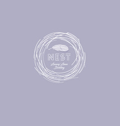 Nest Soft Luxury Linen Bedding Emblem