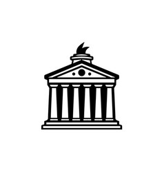 Roman Greek Building Temple Logo Icon Symbol