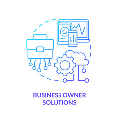 Business Owner Solutions Concept Icon