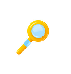 Magnifying Glass 3d Icon Cartoon Minimal Style