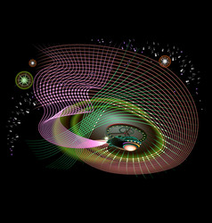 Stylized Quantum Field Theory In Curved Space