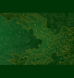 Abstract Topographic Map In Dark Green