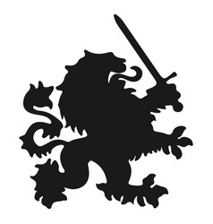 Lion Tail Sword Silhouette