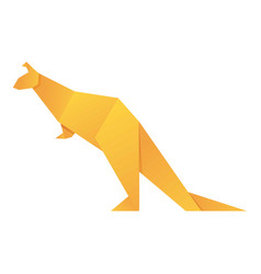 Origami Kangaroo Icon Cartoon Paper Animal