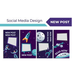 Social Media Design Set For New Post Promo