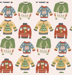 Ugly Christmas Sweater In A Seamless Pattern