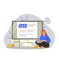 Woman With Tax