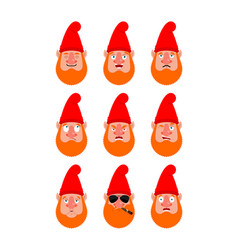 Garden Gnome Set Emoji Avatar Sad And Angry Face