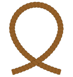 Brown Ribbon Frame Rope