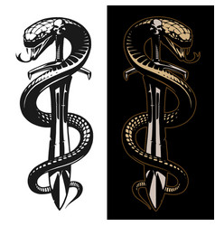 Snake And Sword Tattoo