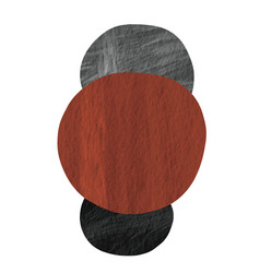 Abstract Red Grey And Black Round Shape Banner