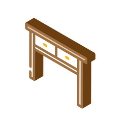 Table Living Room Isometric Icon