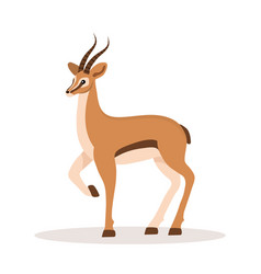 Stylized African Antelope Gazelle With Horns