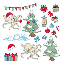 Christmas Octopus Set