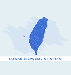 National Map Of Taiwan Republic Of China