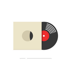 Record Album Icon Isolated Flat Vinyl