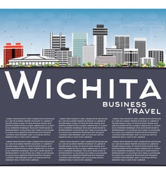 Wichita Skyline With Gray Buildings