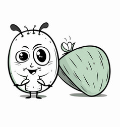 Funny Cartoon Watermelon Character Mascot