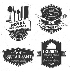 Set Of Restaurant Shop Menu Logo